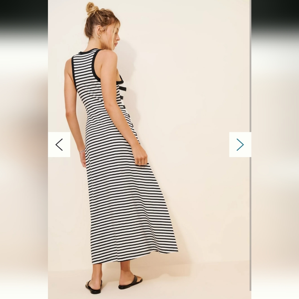 Daily Practice By Anthropologie Mixed Print Knit Midi Sz S - Picture 3 of 6